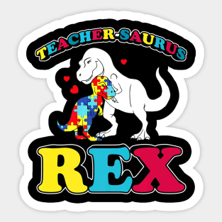 Teacher Dinosaur Sticker